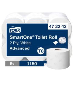 Tork T8 SmartOne® wc-paperi 2-krs valkoinen 6rll