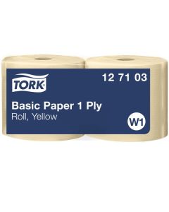 Tork W1 Basic 310 paperipyyhe 1-krs keltainen 23cm/1190m x 2rll