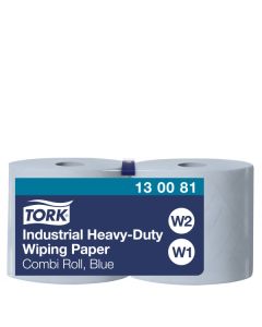 Tork W1/W2 440 teollisuuspaperi 3-krs sininen 23,5cm/119m x 2rll