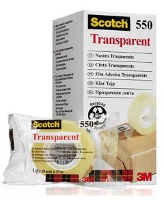 Scotch® Clear 550 yleisteippi 19mm/33m