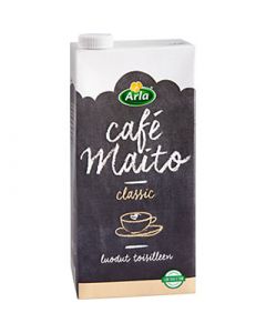 Arla Café-Maito Laktoositon UHT 1L  poistoerä parasta ennen päiväys 25.08.2024
