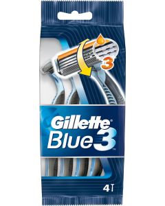 Gillette Blue 3 Partahöylä 4kpl