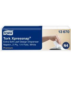 Tork N4 Xpressnap® Extra Soft annostelijaliina valkoinen 1/4 2-krs 500kpl