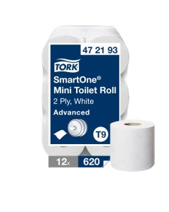 Tork T9 SmartOne® Mini wc-paperi 2-krs valkoinen 12rll